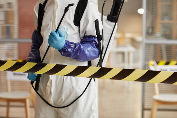 Professional Biohazard Cleanup technician working in Spirit Lake, ID